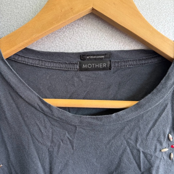 Mother The Rowdy Cutoff Tee in Cowboys Don't Cry - Picture 4 of 7